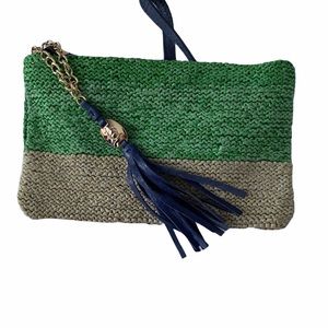 JOY GRYSON GREEN/BLUE SMALL CROSSBODY